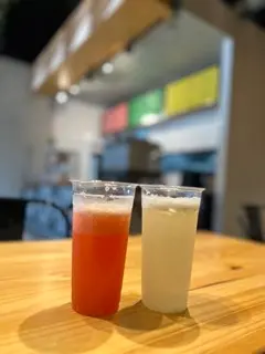 Colorful drinks from Candelaria