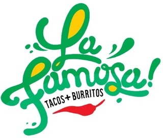 The La Famosa Tacos + Burritos logo.